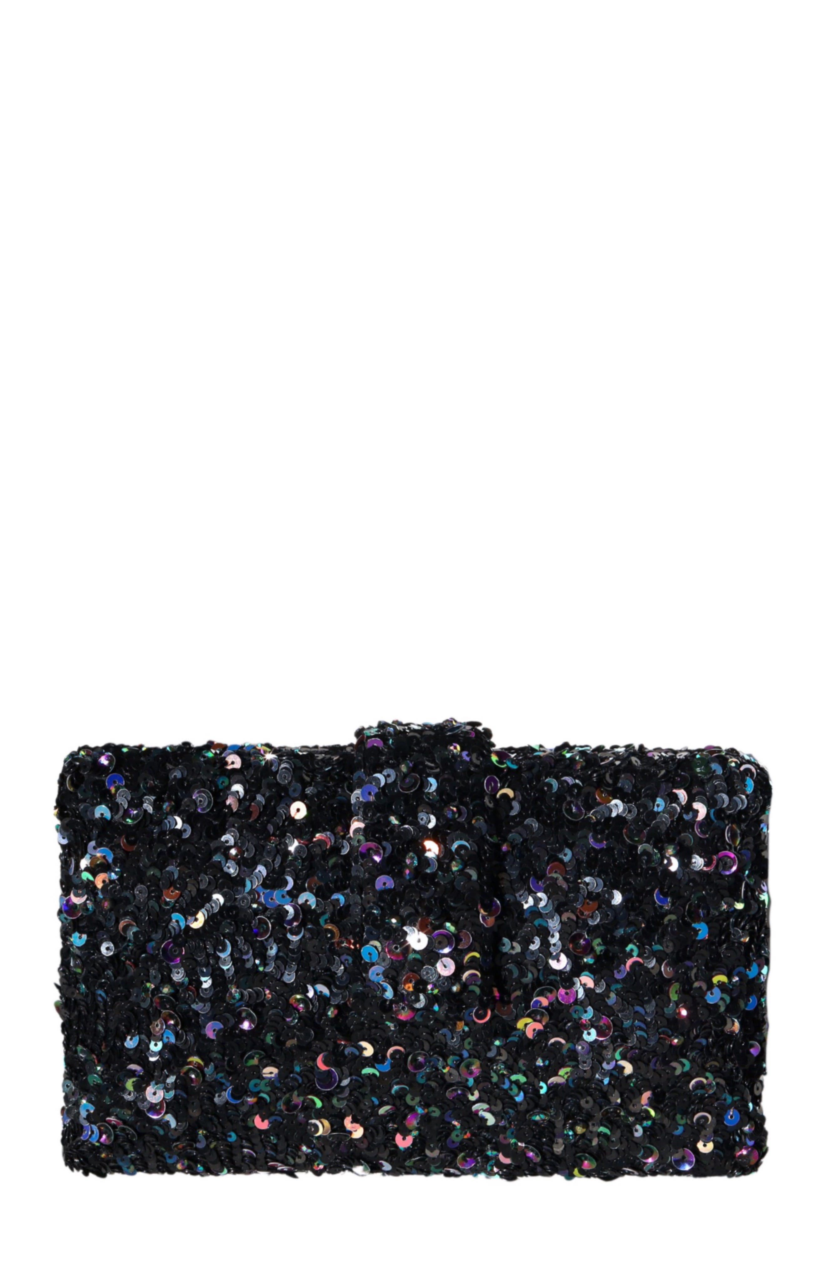 Simitri Garnet Kitsch Clutch, Main, color, Black
