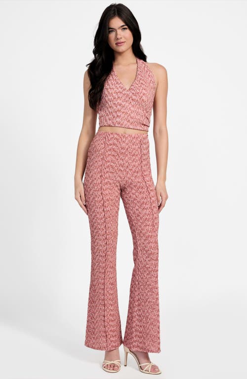Guess Naleny Seamed Open Stitch Pants In Pink