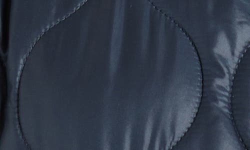 Sam Edelman Quilted Bomber Jacket Navy In Navy