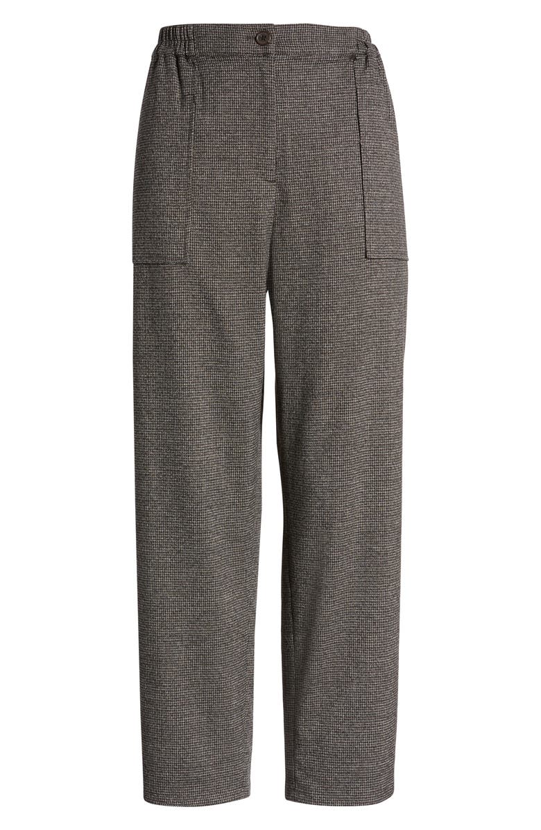 Treasure & Bond Check Pull-On Pants, Alternate, color, Brown Ganache Mini Check