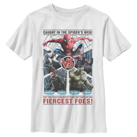 Boys' Marvel Wallcrawler and Fiercest Foes T-Shirt