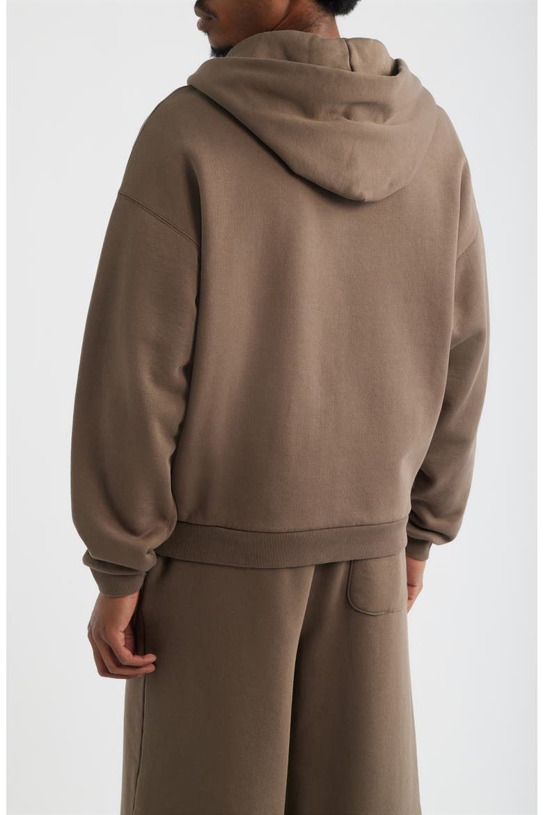 Core Zip Hoodie, Alternate, color, VINTAGE BROWN