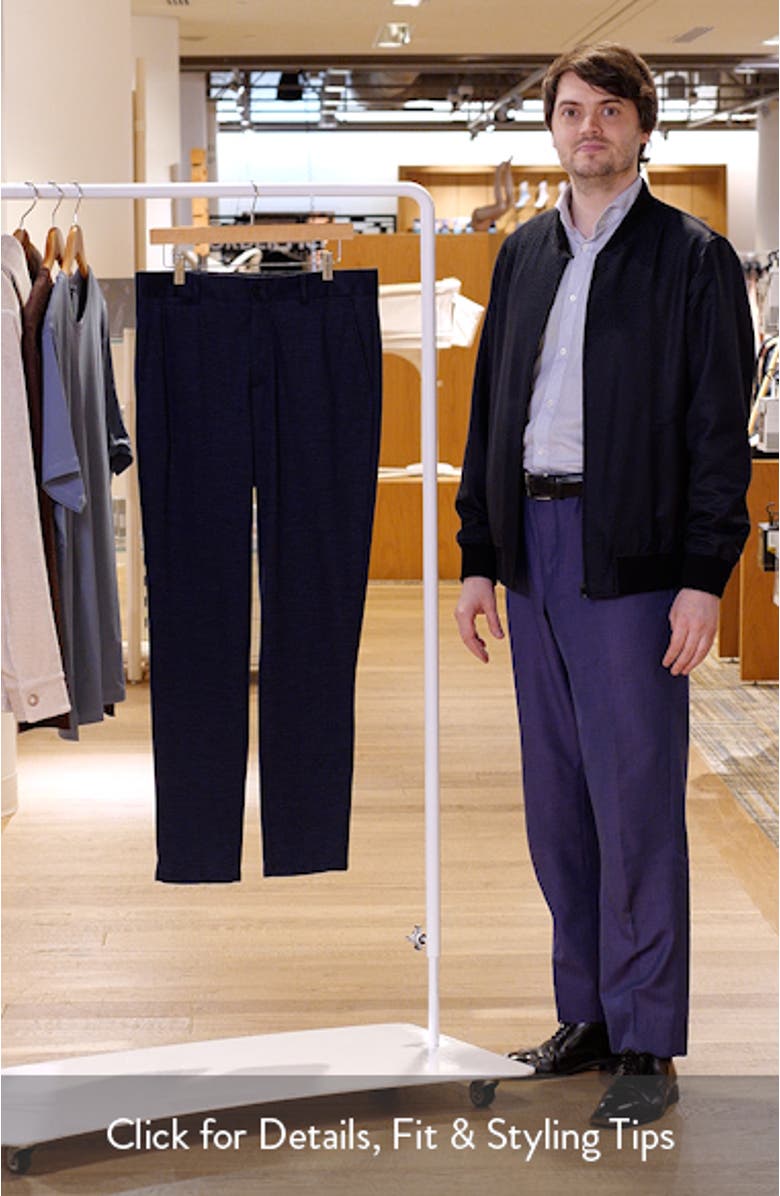 Flat Front Knit Wool Blend Chinos, sales video thumbnail