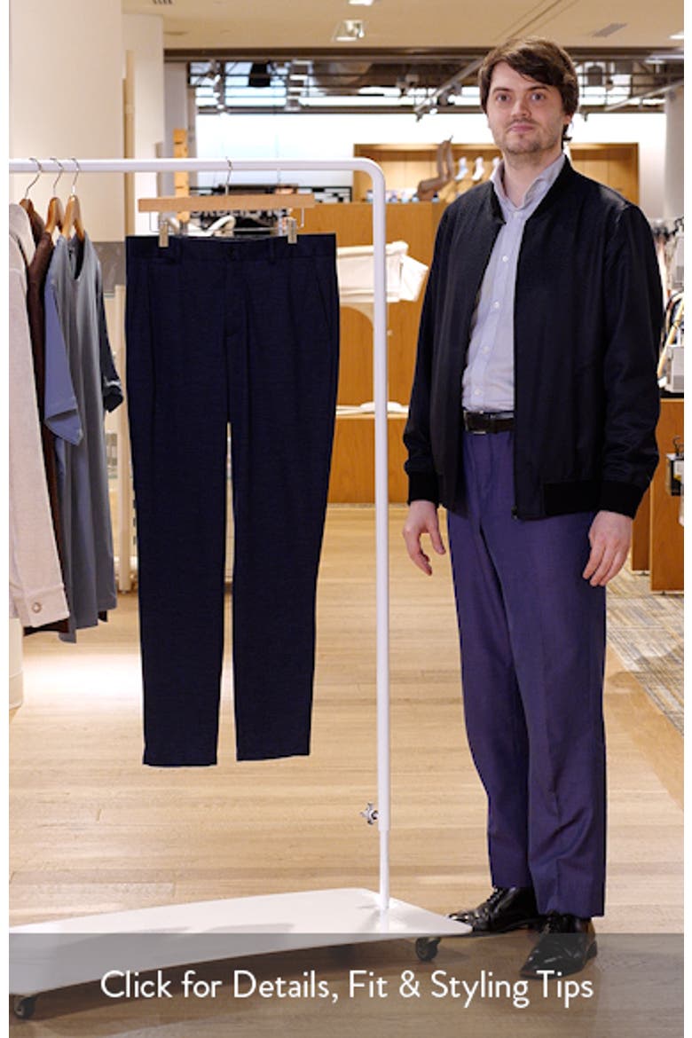 Flat Front Knit Wool Blend Chinos video