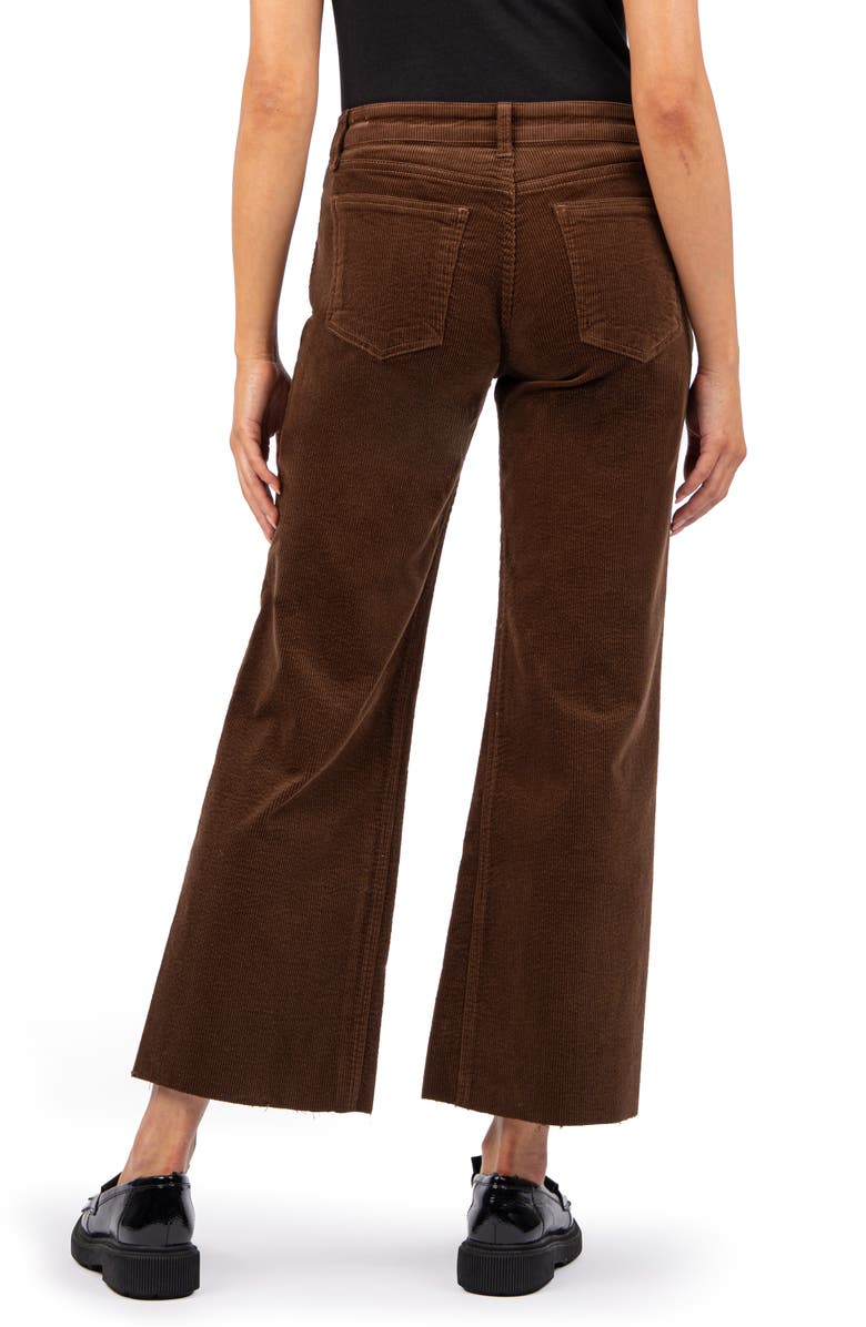 KUT from the Kloth Kelsey High Waist Ankle Flare Corduroy Pants, Alternate, color, 