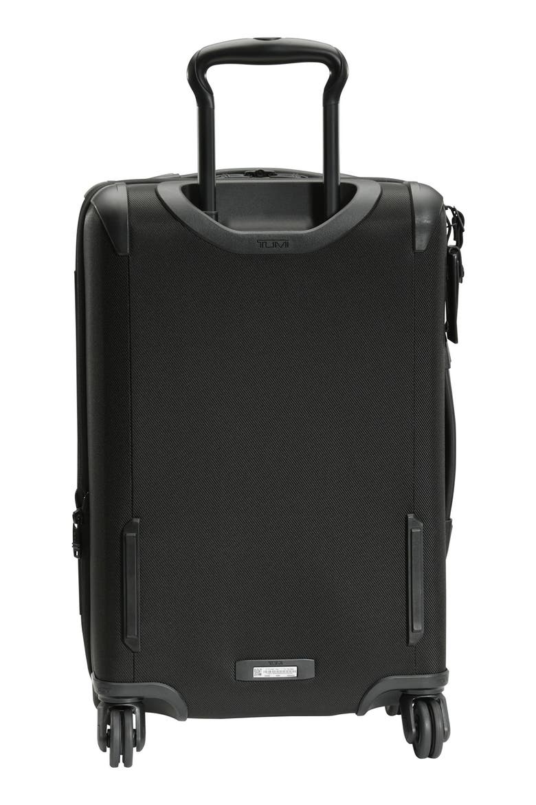 Aerotour Front Pocket Expandable Carry-On, Alternate, color, BLACK