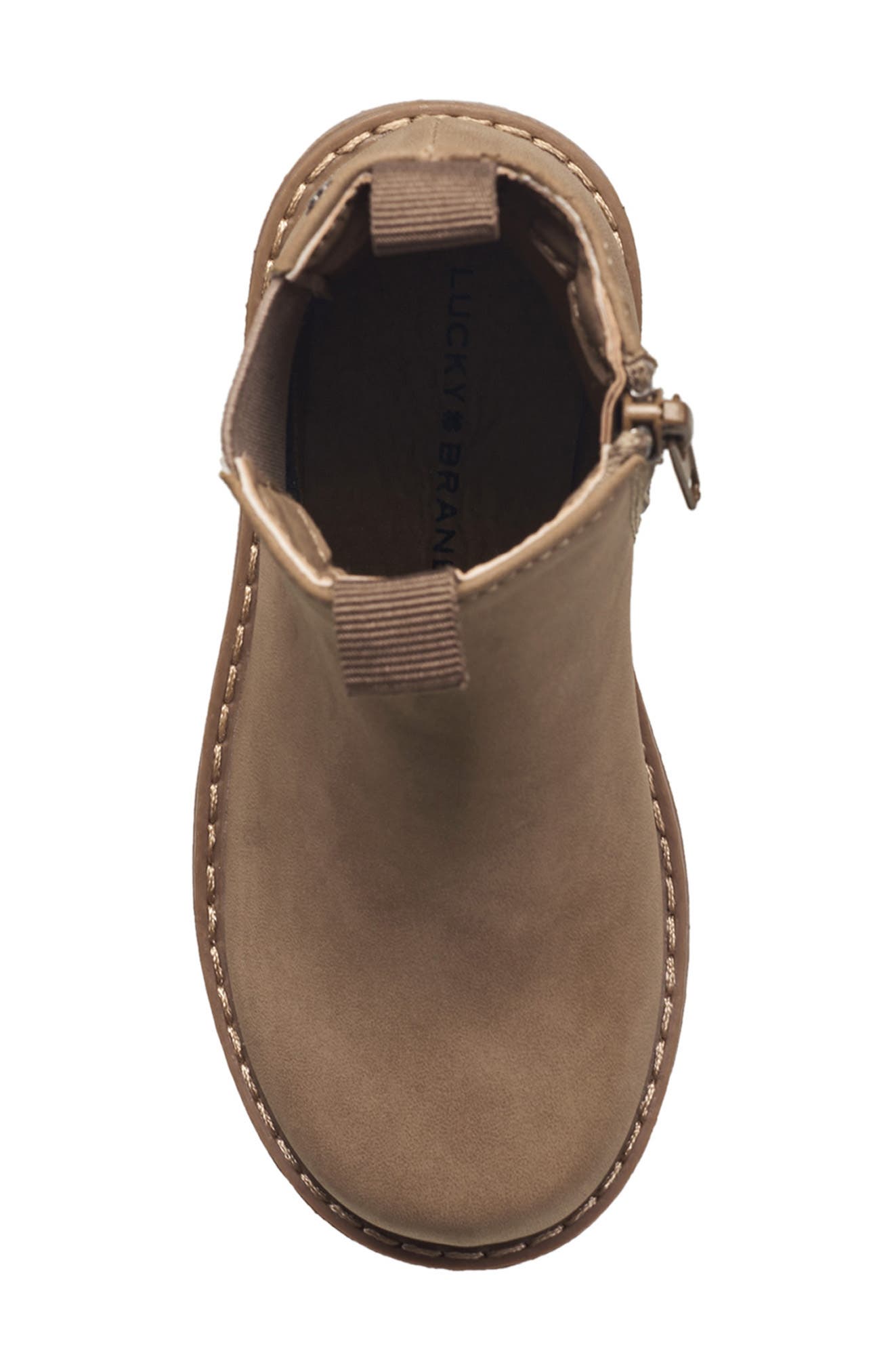 Lucky Brand Kids' Lina Lug Boot, Alternate, color, Tan Suede