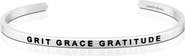 Mantra Grit Grace Gratitude bracelet