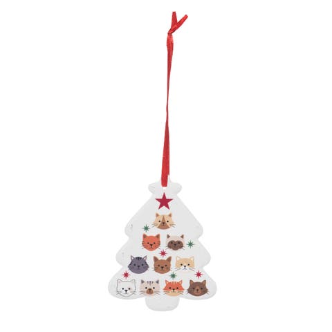Cat Tree Christmas Tree Ornament