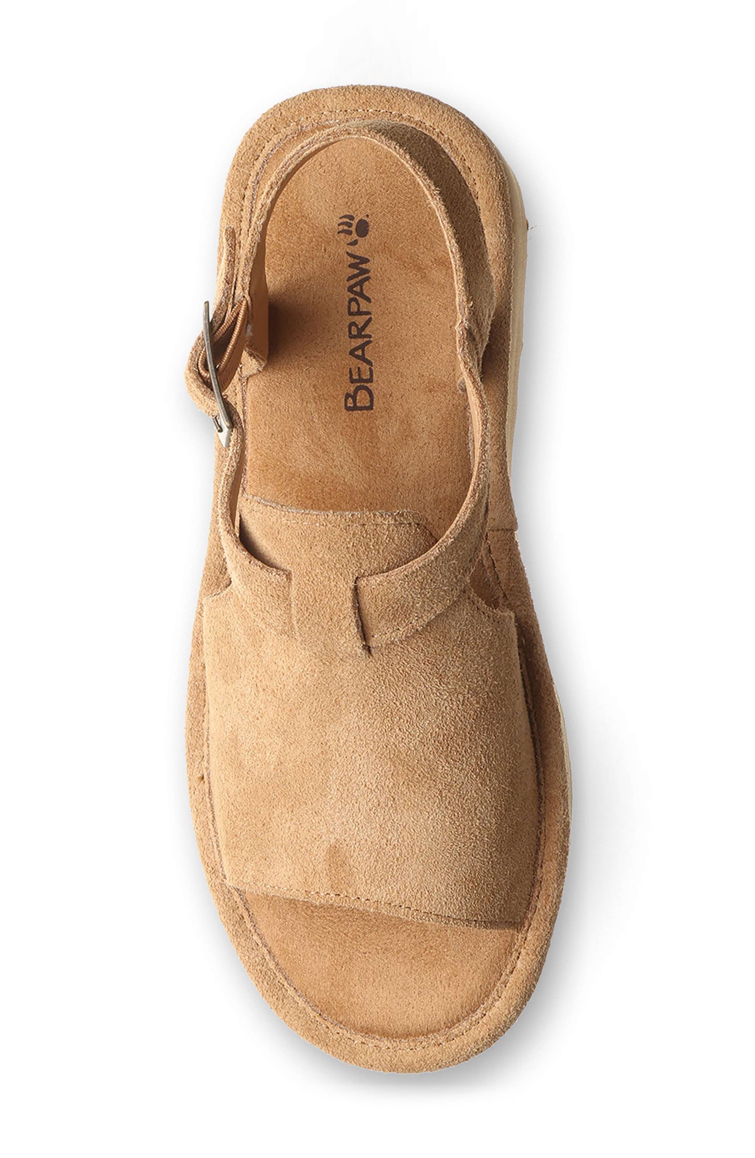 Ascend Faux Leather Wedge Sandal, Alternate, color, ICED COFFEE