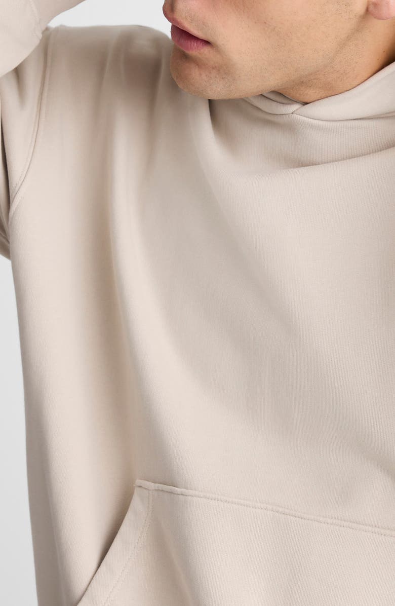 Madewell Woodland Brushed Terry Hoodie, Alternate, color, Bleached Canvas