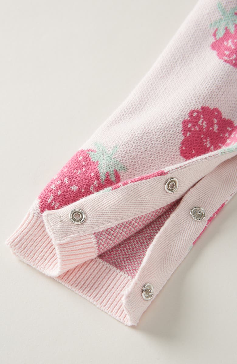 Tucker + Tate Cotton Sweater Romper, Alternate, color, Pink Balm Berry Toss