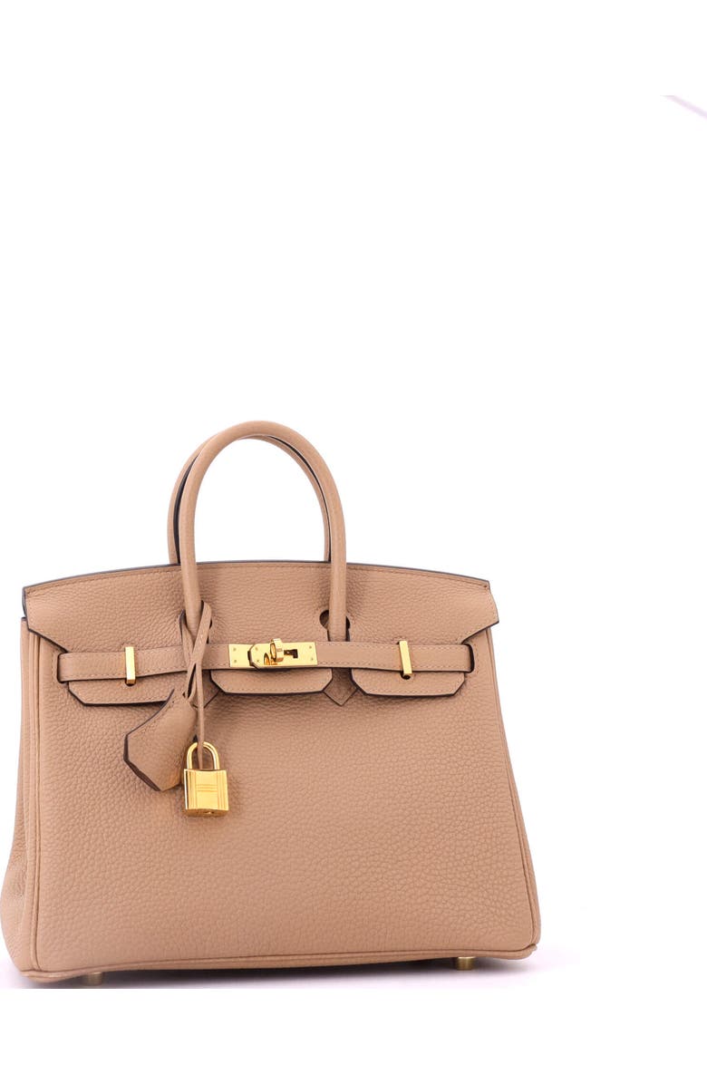 Pre-Owned Hermes Birkin Handbag Brown Togo with Gold Hardware 25, Alternate, color, Chai