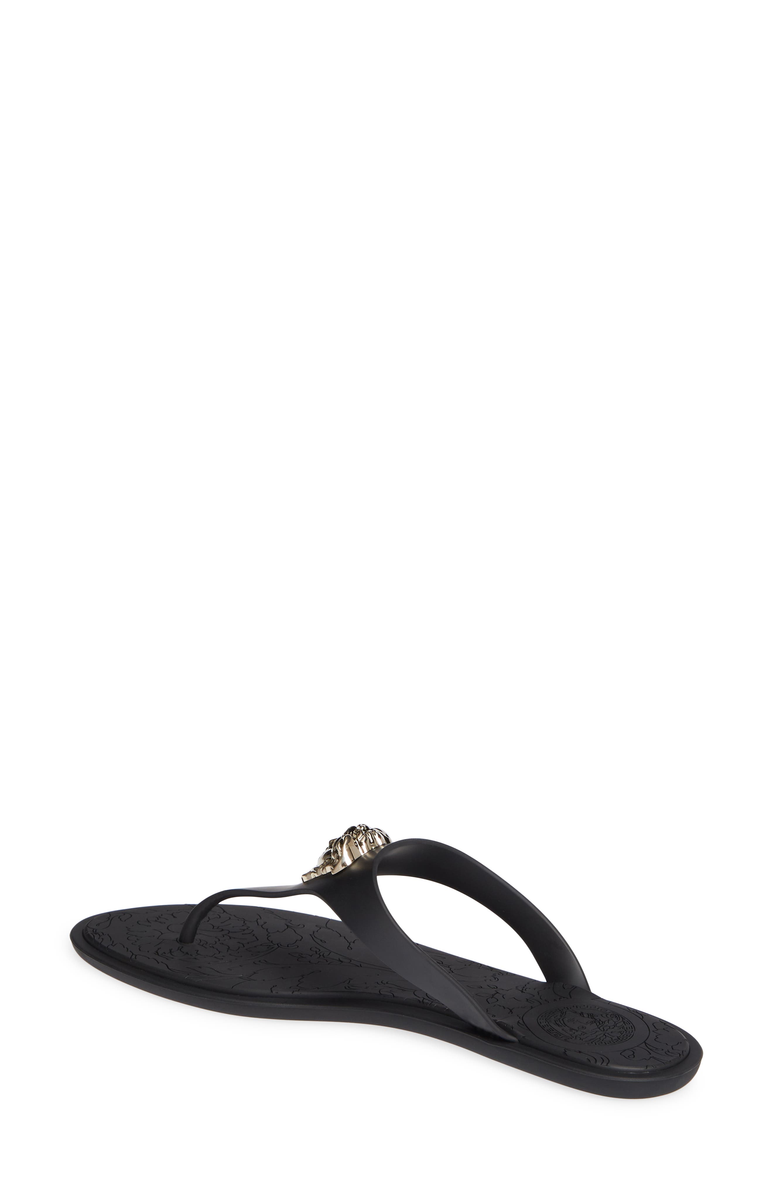Medusa Flip Flop, Alternate, color, BLACK