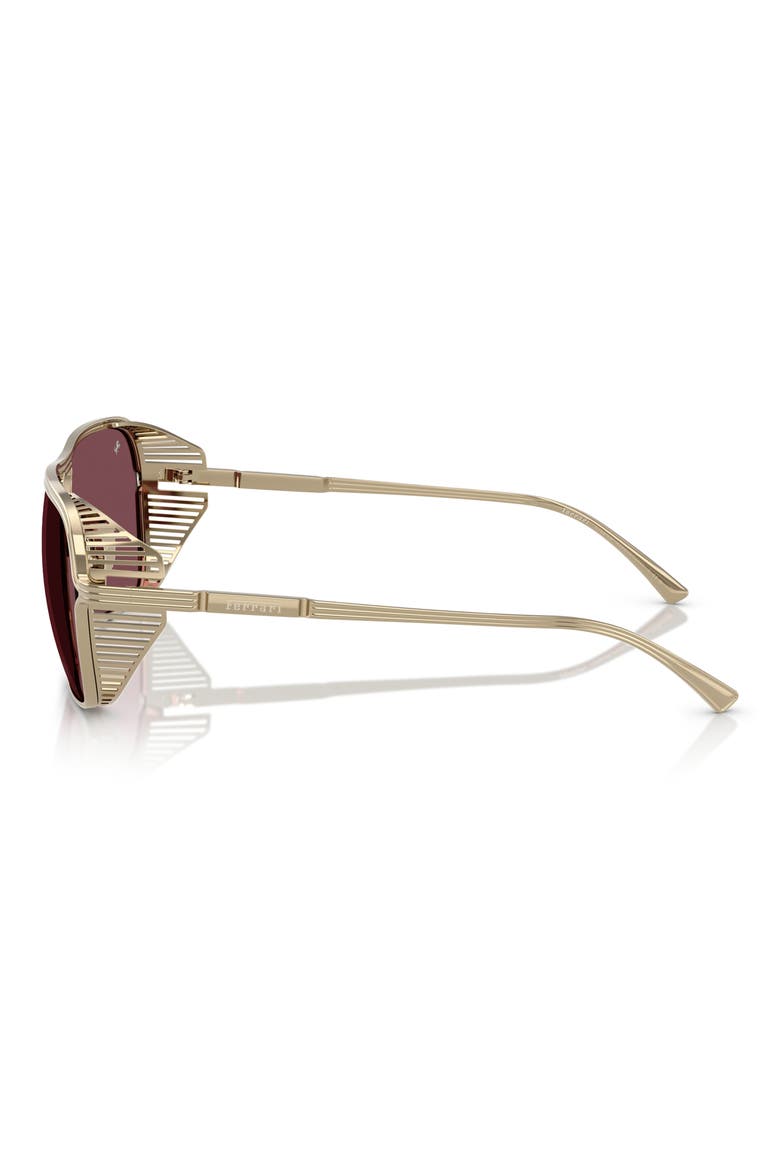 59mm Square Sunglasses, Alternate, color, PALE GOLD / BORDEAUX CE
