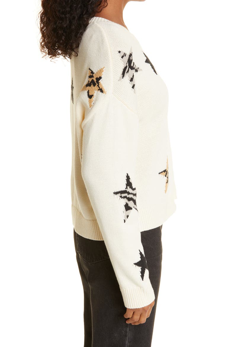 Perci Animal Star Sweater, Alternate, color, NEUTRAL ANIMAL STAR