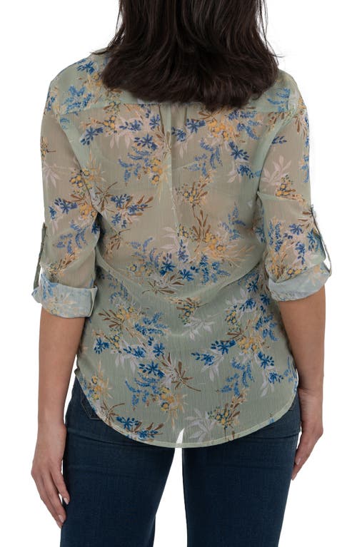 KUT FROM THE KLOTH KUT FROM THE KLOTH JASMINE CHIFFON BUTTON-UP SHIRT