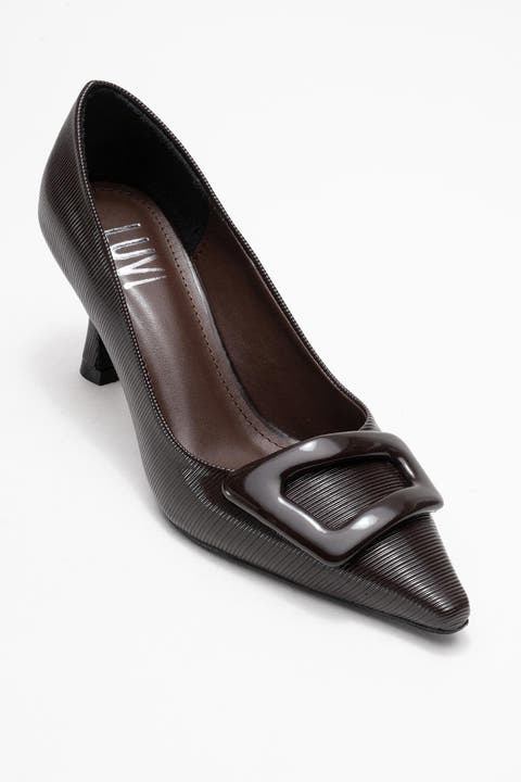 Astra Buckle Pointed Toe Pump (Women)