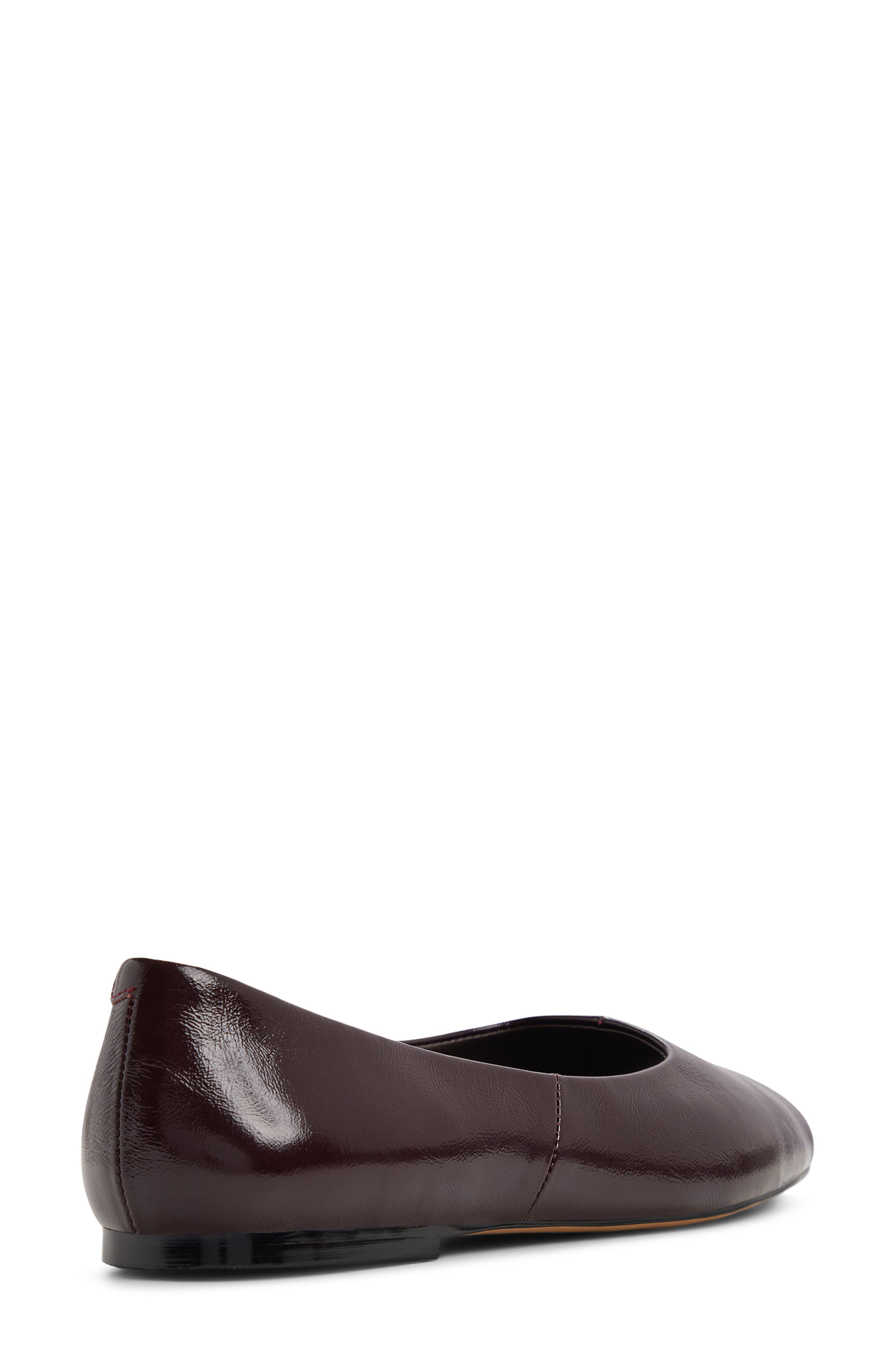 Alieiki Peep Toe Flat, Alternate, color, BORDEAUX