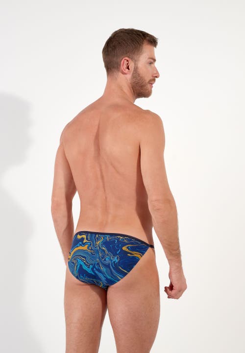 Hom Usa Funky Styles Tanga Briefs In Blue