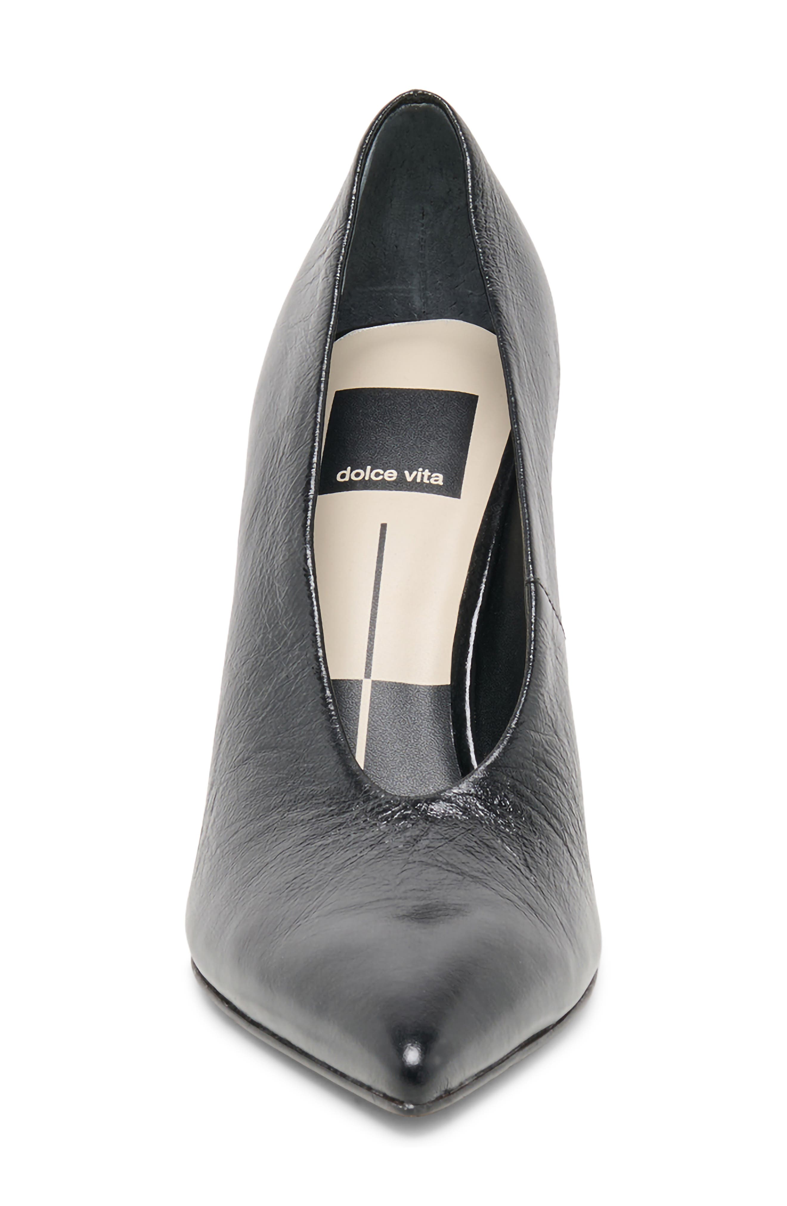 Emani Leather Pump, Alternate, color, BLACK LEATHER