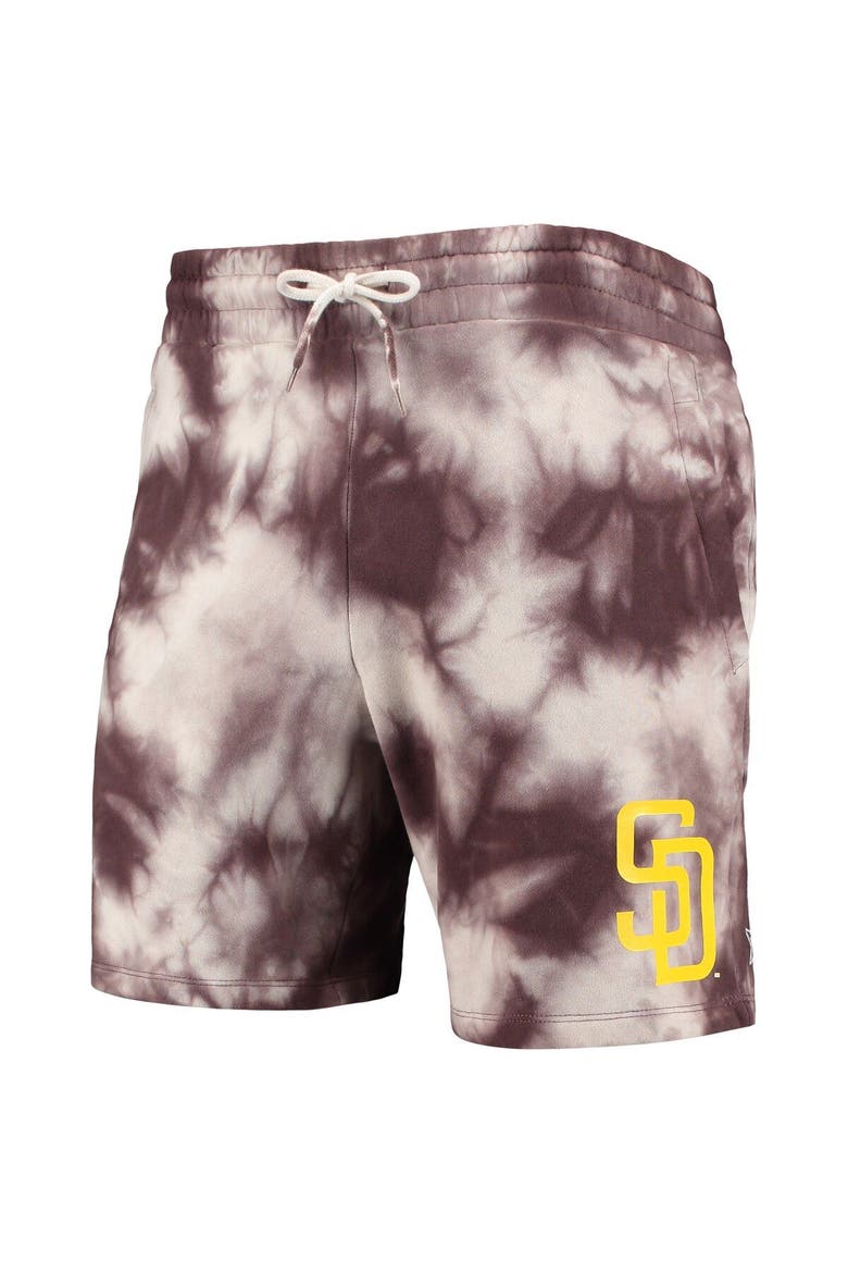 Men's New Era Brown San Diego Padres Team Dye Shorts, Alternate, color, Brown