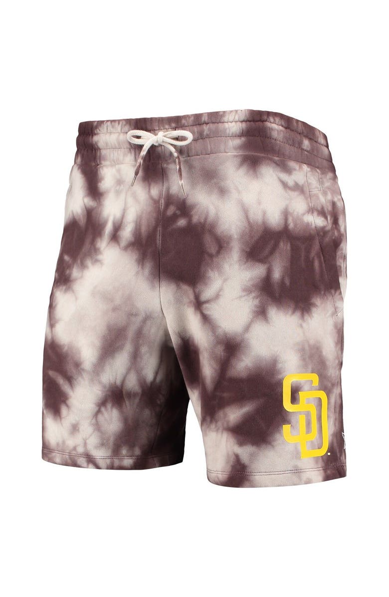 New Era Men's New Era Brown San Diego Padres Team Dye Shorts, Alternate, color, Brown