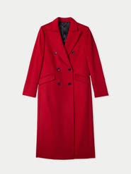 GOBI Mongolian Cashmere Cashmere Peak Lapel Long Coat