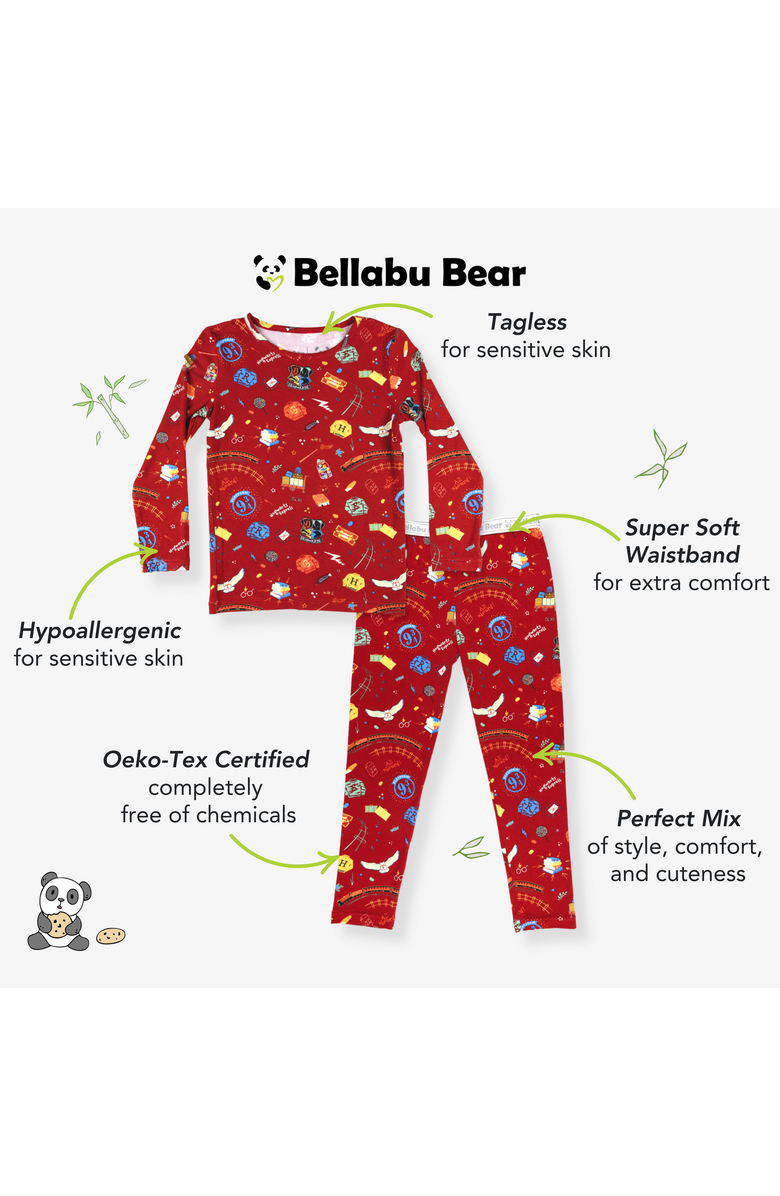 Bellabu Bear Kids' Hogwarts Express Set of 2 Piece Pajamas, Alternate, color, Hogwarts Express