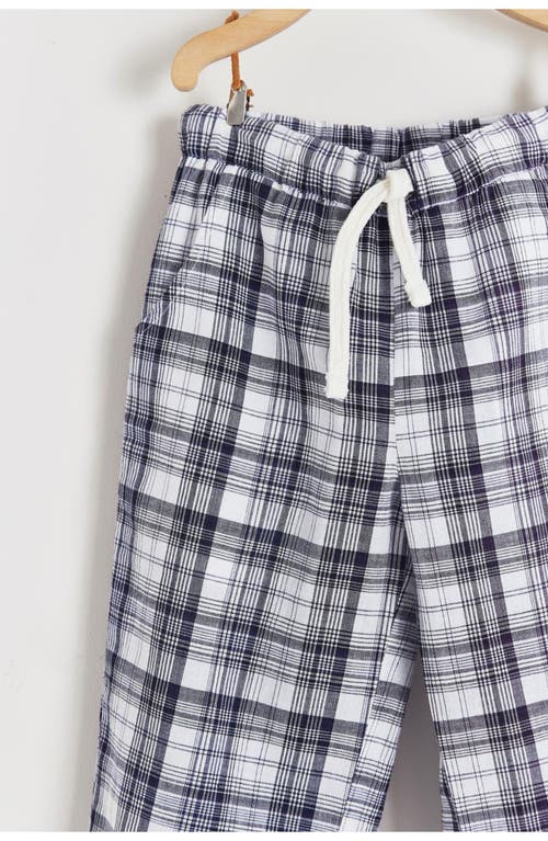 Babycottons Linen Plaid Pants For Infant In Multi