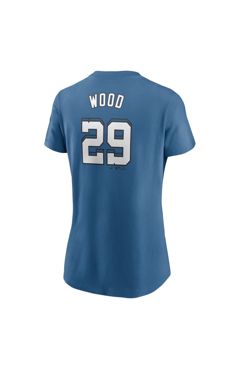 Nike Women's Nike James Wood Blue Washington Nationals 2025 City Connect Fuse Name & Number 2.0 T-Shirt, Alternate, color, Blue