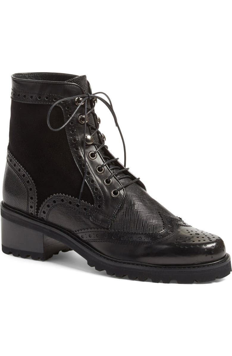 Stuart Weitzman 'Brogen' Wingtip Boot, Main, color,