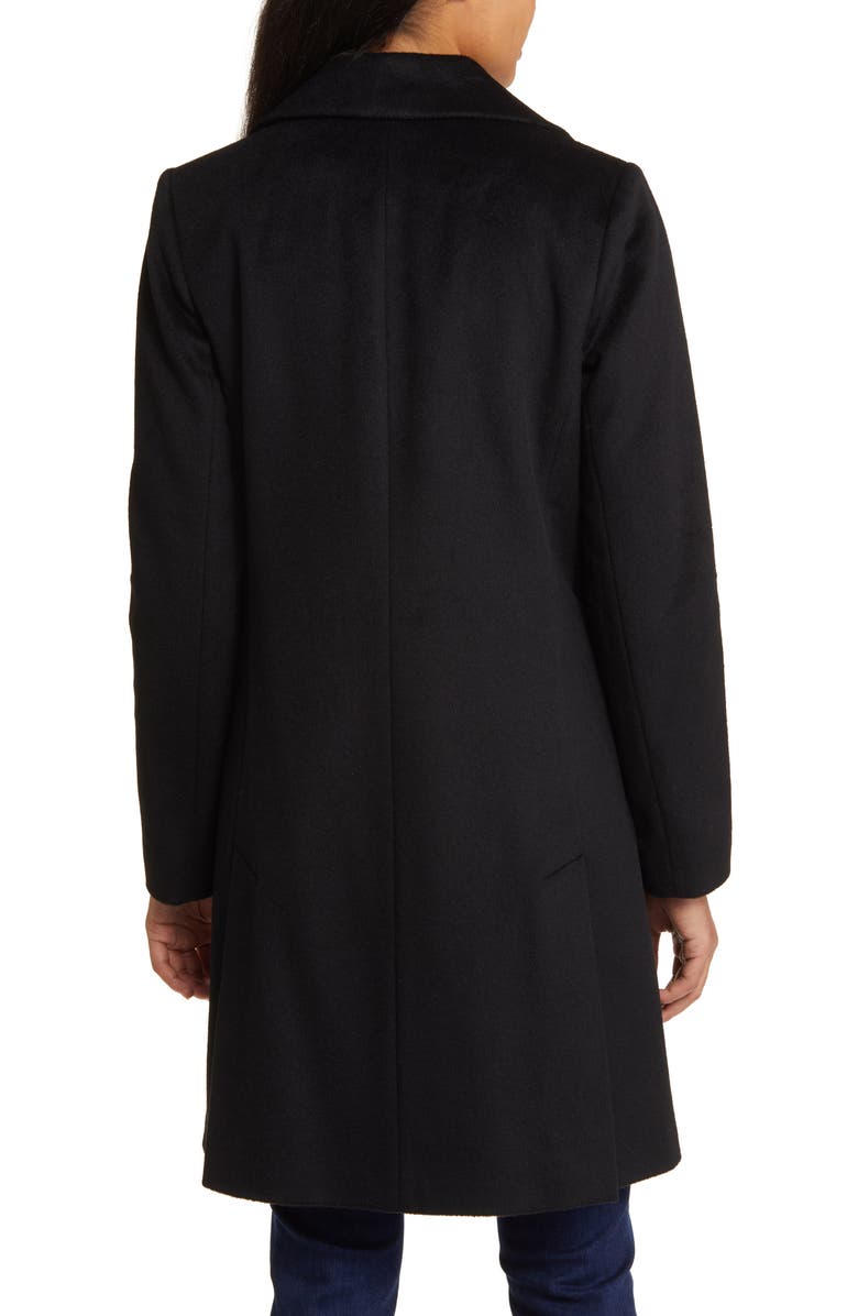 Via Spiga Walker Single Breasted Wool Blend Coat, Alternate, color,