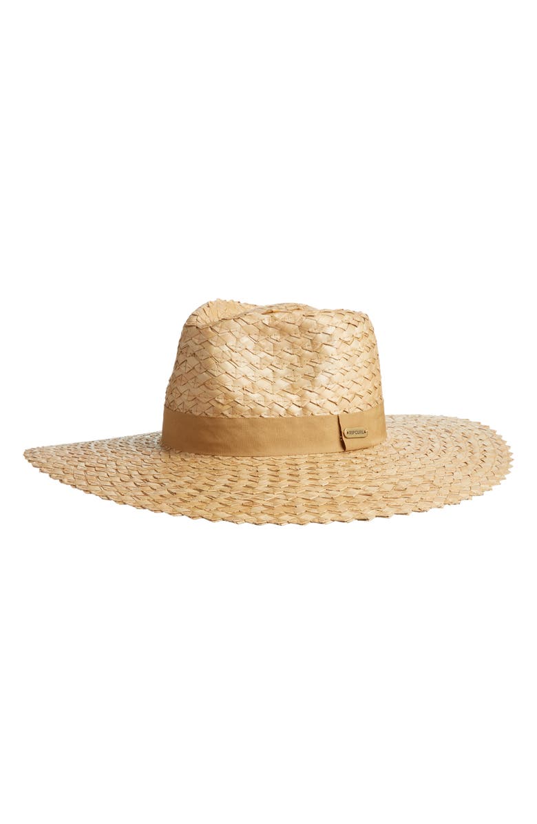 Rip Curl Premium Surf Straw Panama Hat, Main, color, Natural