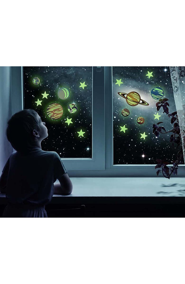 4M Glow Planets & Supernova 100 Glow in Dark Stick Ons, Alternate, color, Multicolored