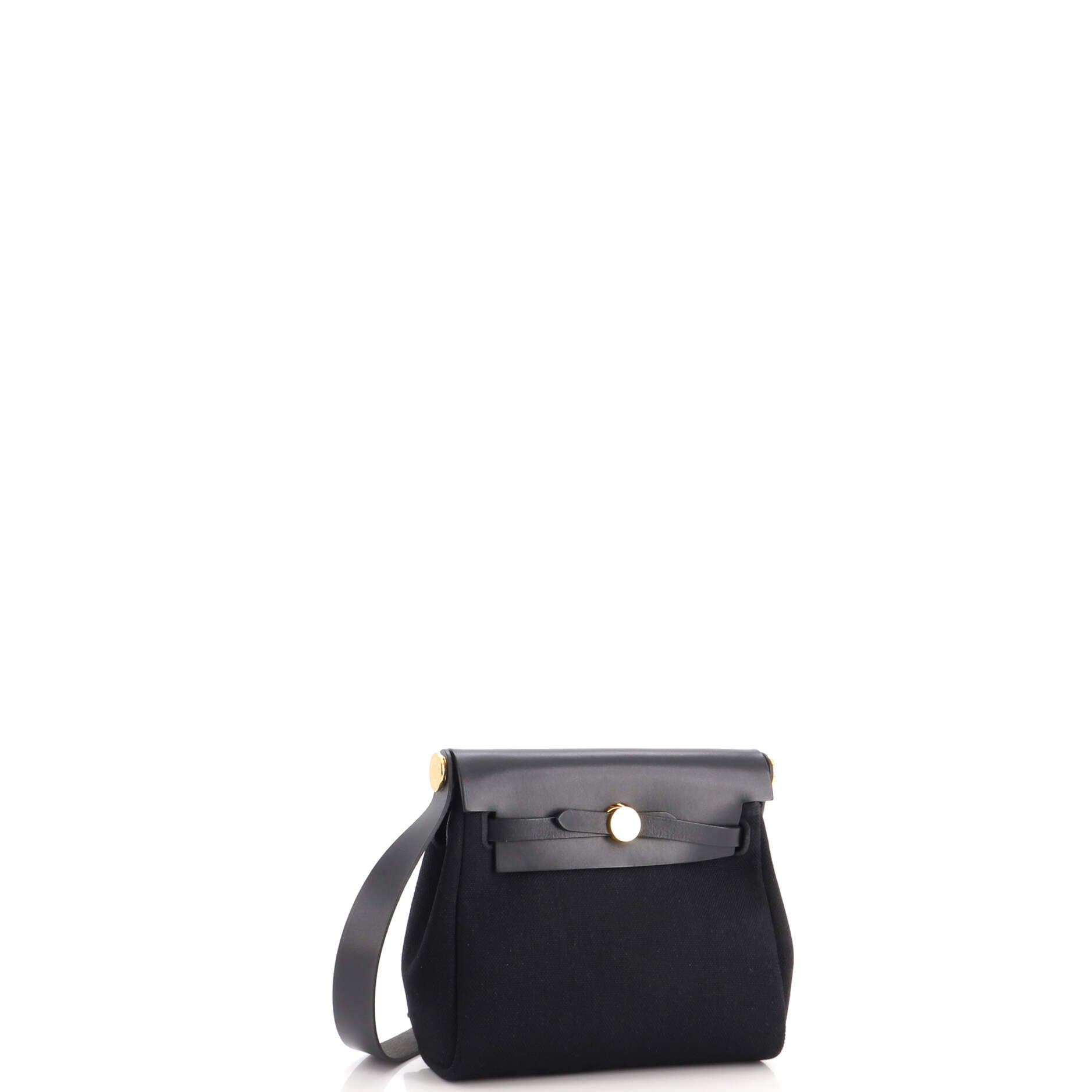 Herbag Zip Toile and Leather 20, Alternate, color, Black