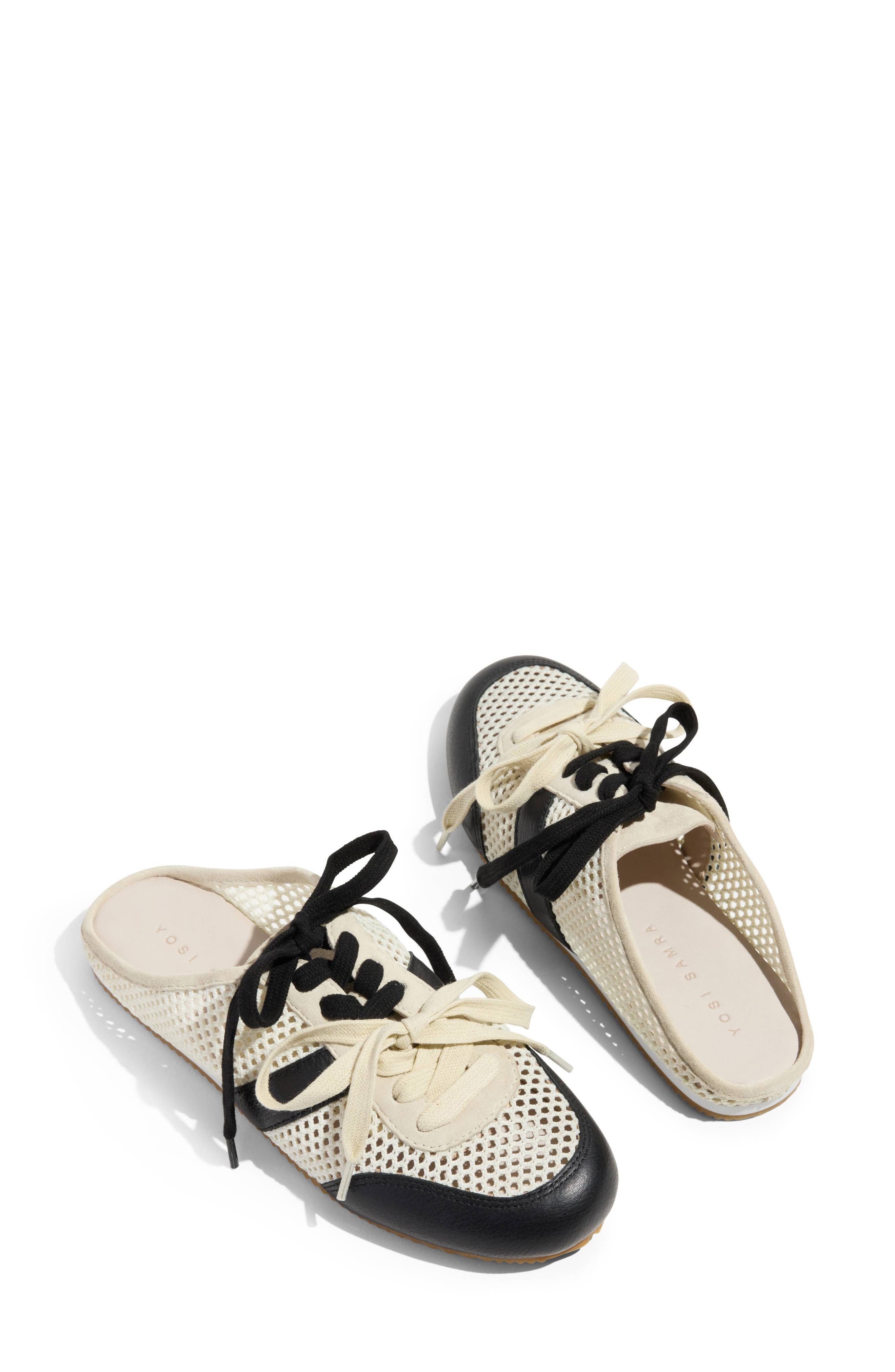 Kendi Sneaker Mule, Alternate, color, CREAM/ BLACK