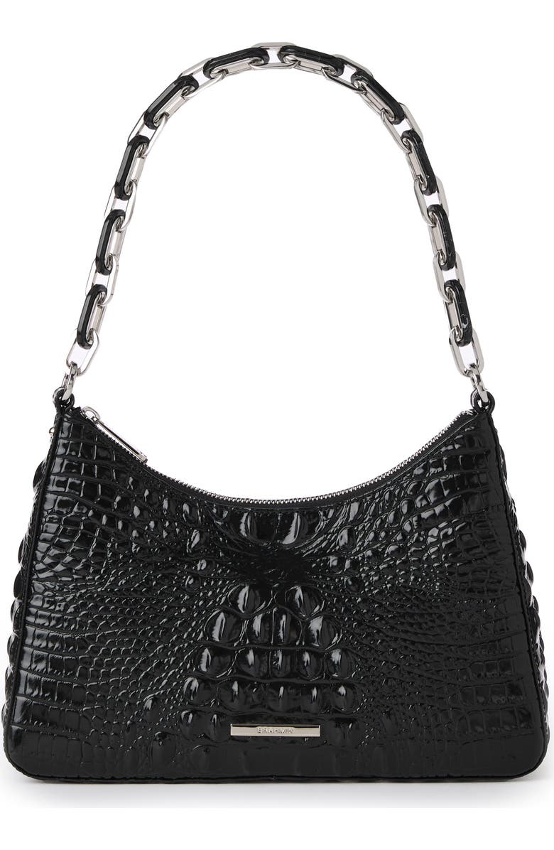 Brahmin Mod Esme Croc Embossed Leather Shoulder Bag, Main, color,