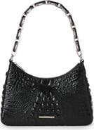 Brahmin Mod Esme Croc Embossed Leather Shoulder Bag