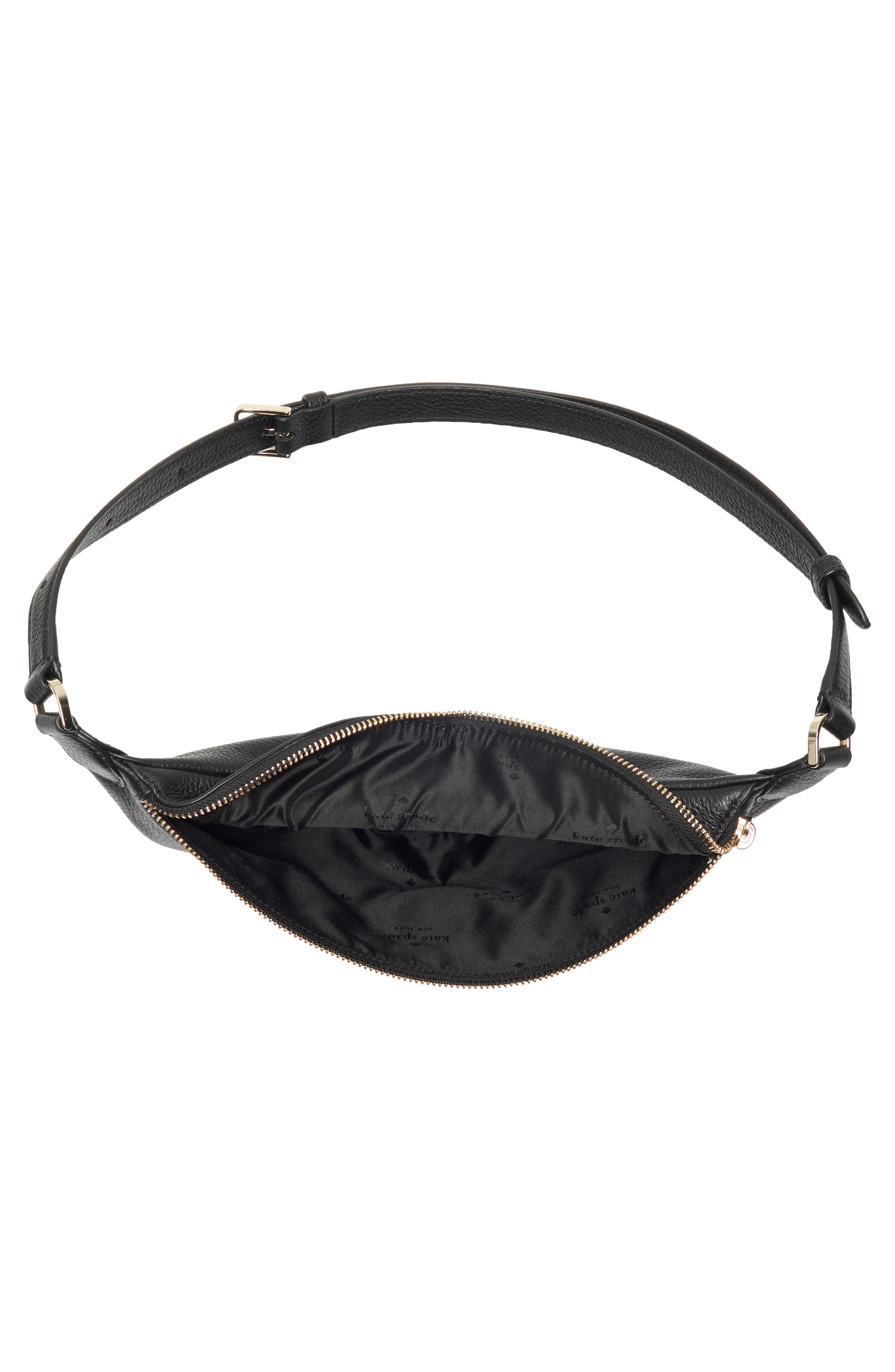 Kate Spade New York leila pebbled leather belt bag, Alternate, color, 