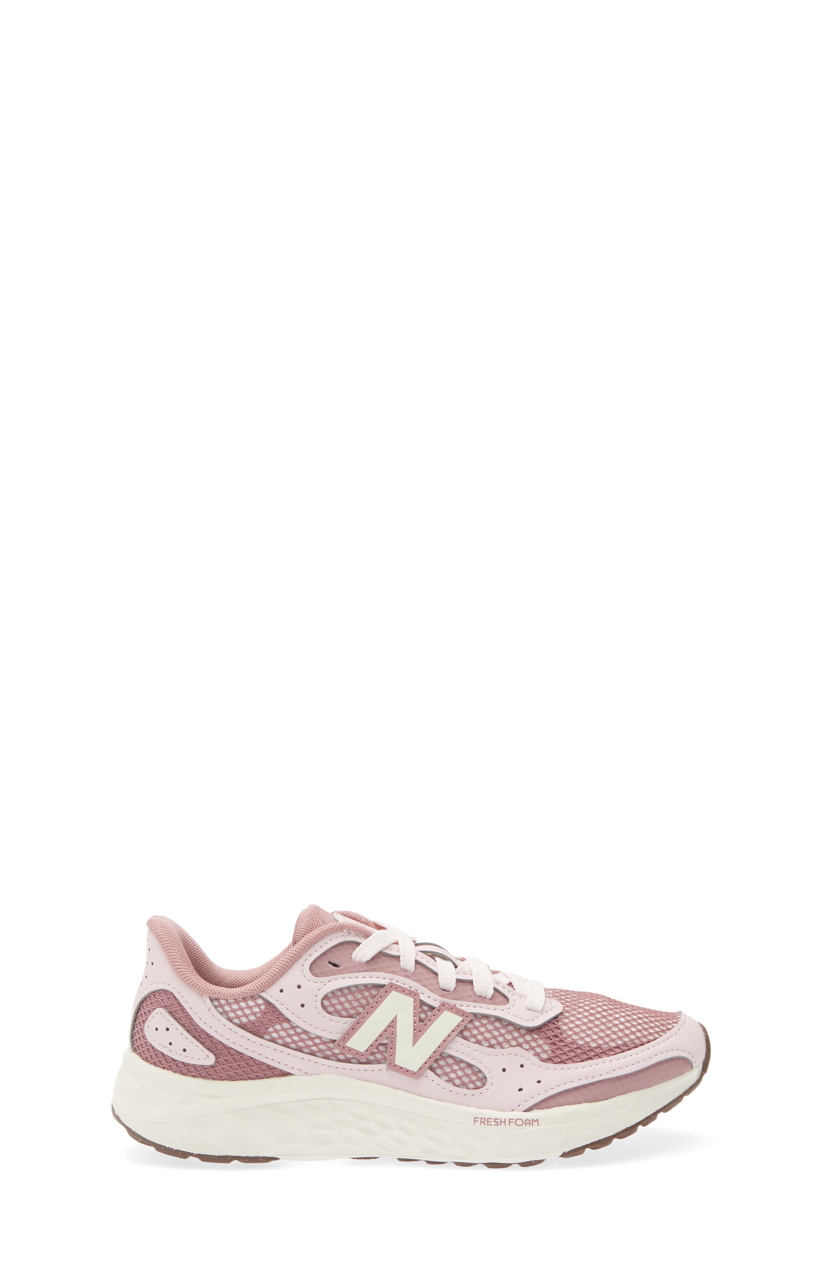 New Balance Kids' Fresh Foam Arishi v4 Tiralux Sneaker, Alternate, color, Rosewood/ Pink Salt