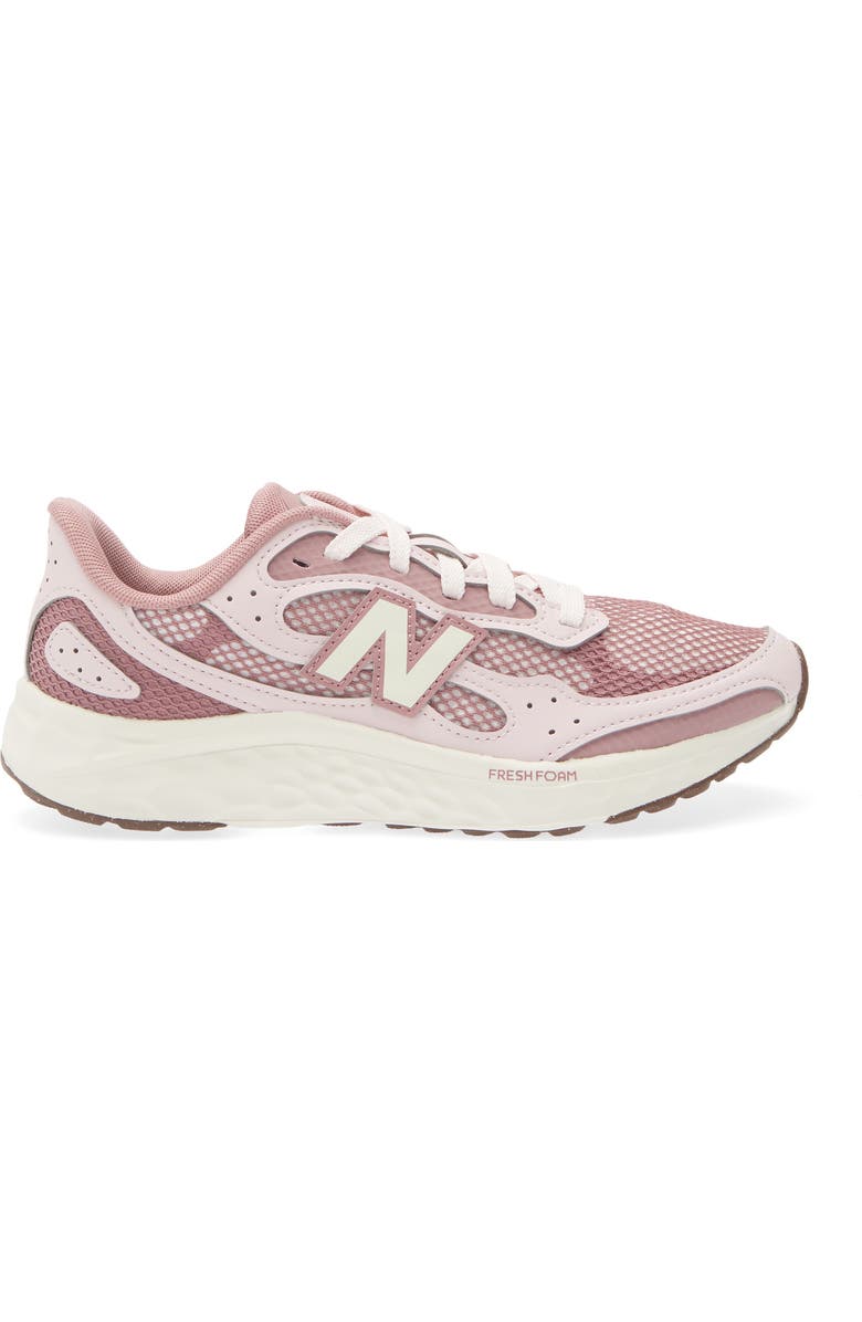 New Balance Kids' Fresh Foam Arishi v4 Tiralux Sneaker, Alternate, color, Rosewood/ Pink Salt
