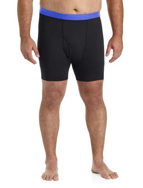 Harbor Bay By Dxl Big & Tall 3-pk Boxer Briefs In Black