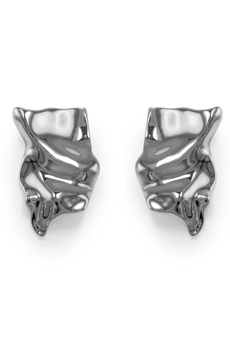 BLACK SUEDE STUDIO Arco Earring, Main, color, Silver