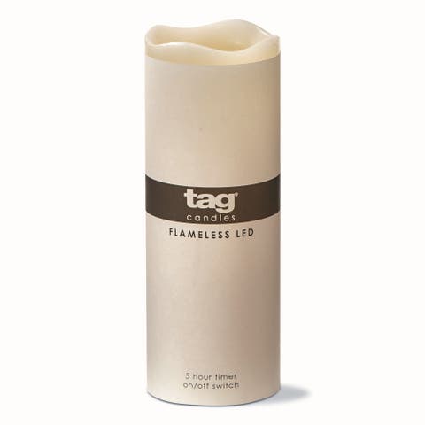 Light Up LED Pillar Candle with Timer Flameless Decor