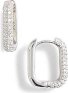 SHYMI Pavé Box Hoop Earrings