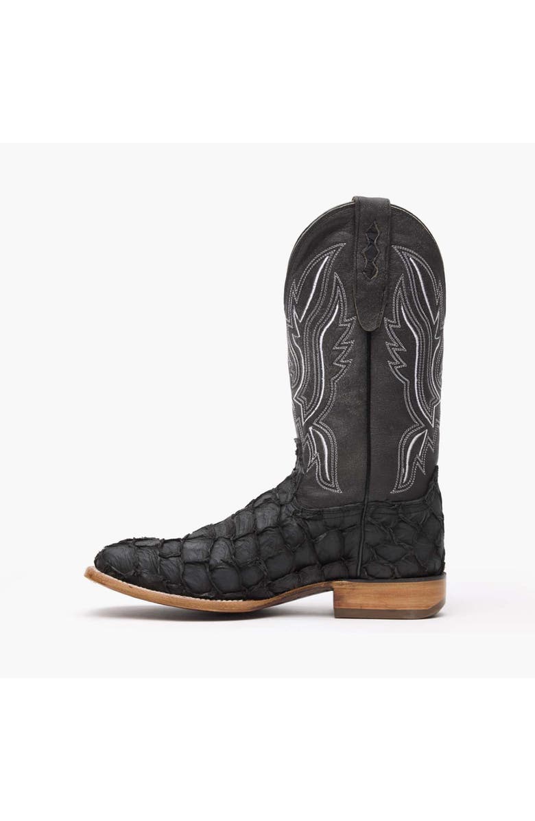DURANGO Premium Exotics Western Boot, Alternate, color, Matte Black Pirarucu