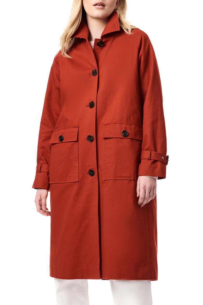 Cotton Twill Topper Jacket, Main, color, RUST
