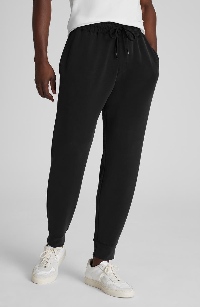 Tommy John Luxe Traveler Knit Joggers, Main, color, Black