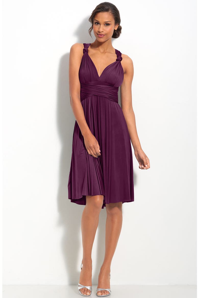 twobirds Convertible Jersey Gown, Main, color, PLUM